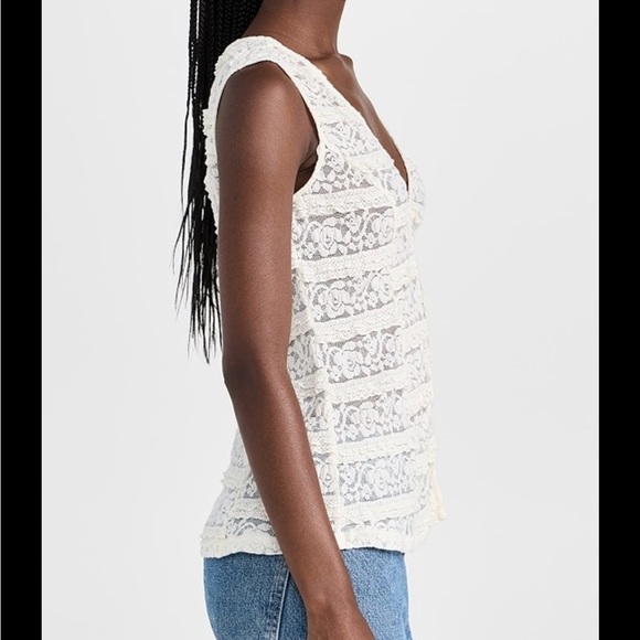 Lioness Lace Olsen Vest off white Womens size xl new w tags - Picture 6 of 9